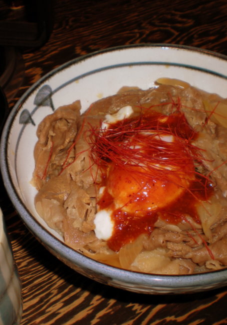 Totally rocking gyudon