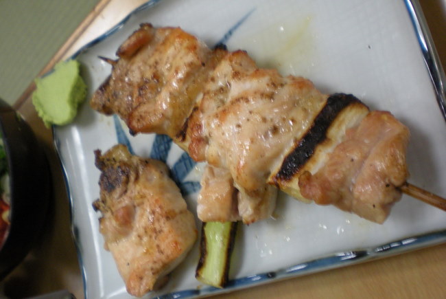 salt-grilled yakitori chicken