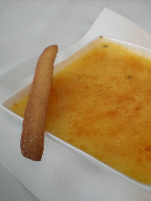 vanilla creme brulee at Number 8, Crown